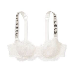 Victoria's Secret Shine Strap Unlined Lace Very Sexy Wicked Balconette Bra 34B